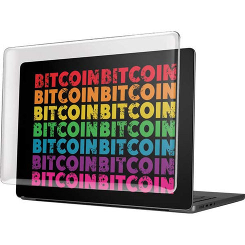 Rainbow Bitcoin MacBook Pro 14in (2021-24) Case plus Skin